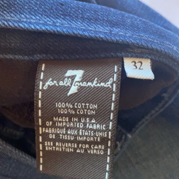 🌈 7 for all Mankind boyfriend jeans size 32🌈 - Picture 3 of 7